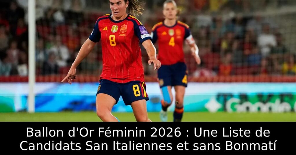 Ballon d&rsquo;Or Féminin 2026 : Une Liste de Candidats San Italiennes et sans Bonmatí