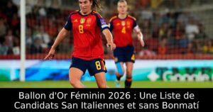 Ballon d&rsquo;Or Féminin 2026 : Une Liste de Candidats San Italiennes et sans Bonmatí