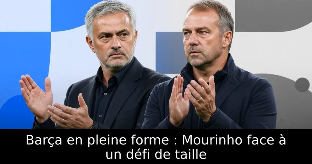 Barça en pleine forme : Mourinho face à un défi de taille