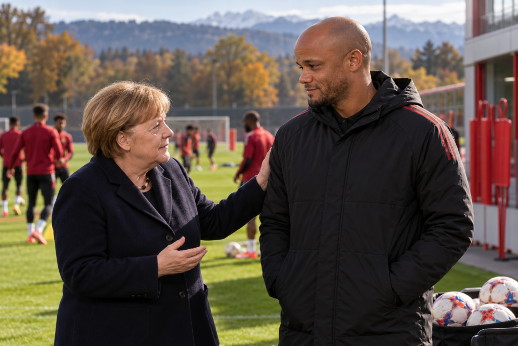 Bayern Munich : Angela Merkel soutient Vincent Kompany et lui adresse un message fort