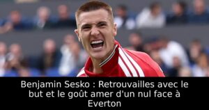 Benjamin Sesko : Retrouvailles avec le but et le goût amer d&rsquo;un nul face à Everton