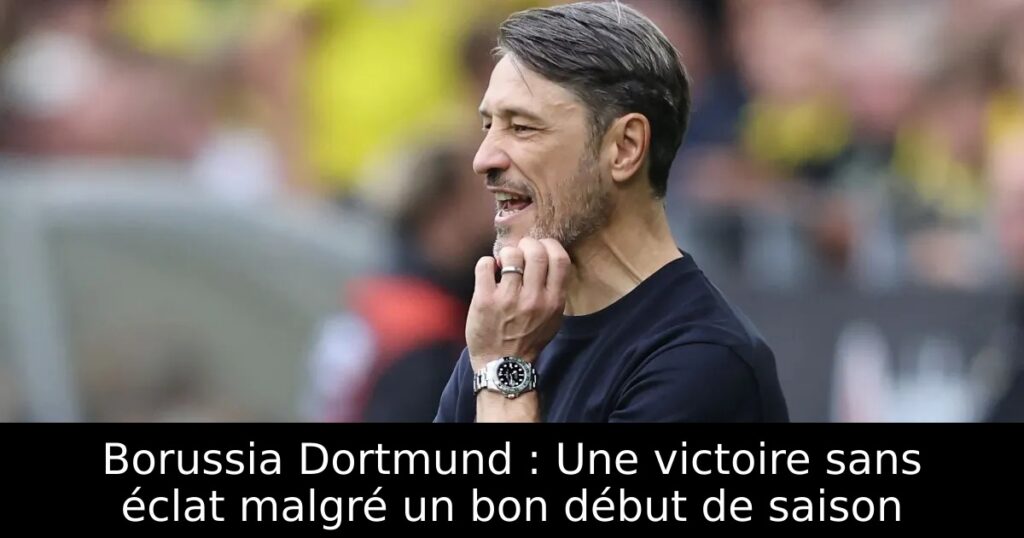 Borussia Dortmund : Une victoire sans éclat malgré un bon début de saison