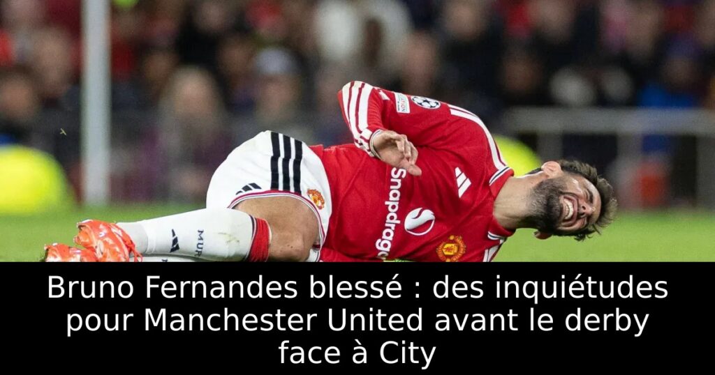 Bruno Fernandes blessé : des inquiétudes pour Manchester United avant le derby face à City
