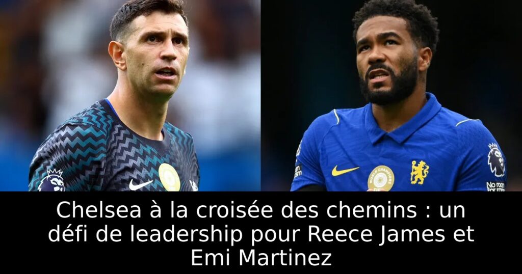 Chelsea à la croisée des chemins : un défi de leadership pour Reece James et Emi Martinez
