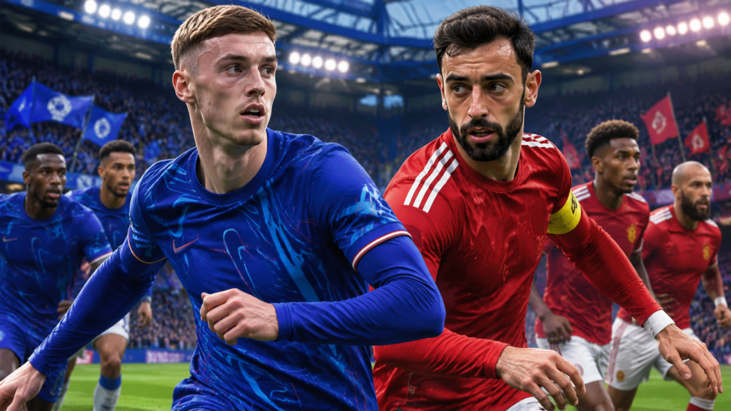 Chelsea-Manchester United : Palmer et Bruno Fernandes titulaires, plusieurs surprises dans les onze de départ