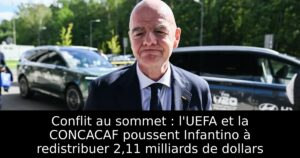 Conflit au sommet : l&rsquo;UEFA et la CONCACAF poussent Infantino à redistribuer 2,11 milliards de dollars