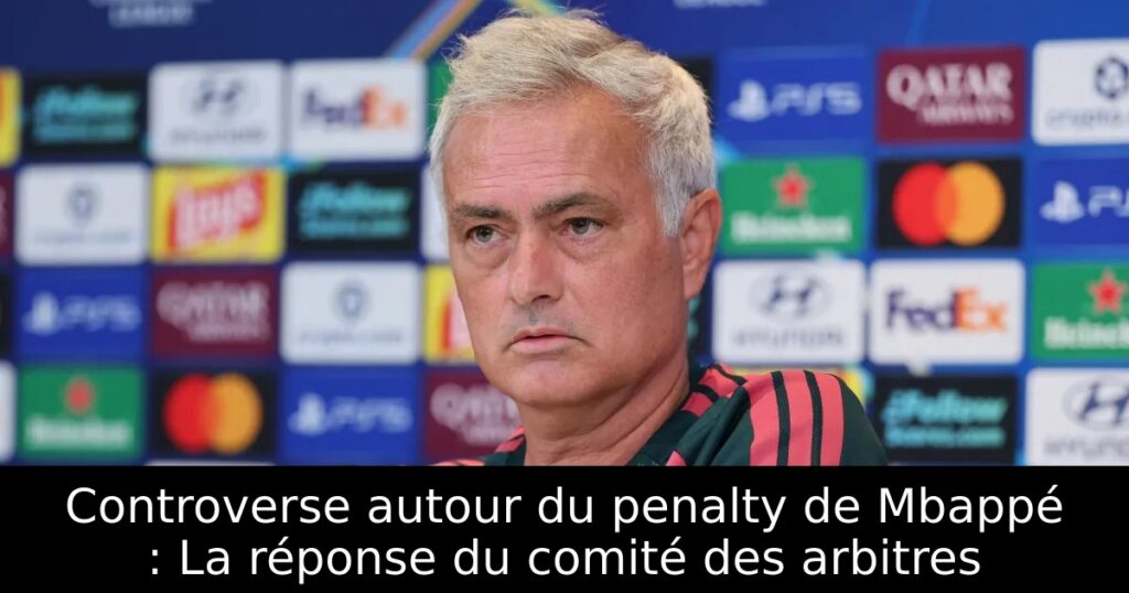 Controverse autour du penalty de Mbappé : La réponse du comité des arbitres
