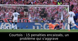 Courtois : 15 penalties encaissés, un problème qui s&rsquo;aggrave