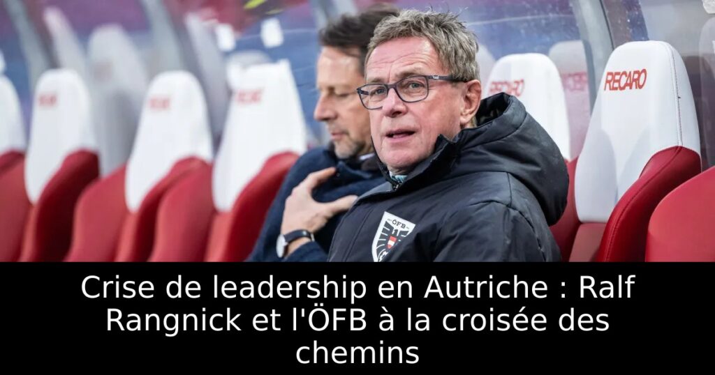 Crise de leadership en Autriche : Ralf Rangnick et l&rsquo;ÖFB à la croisée des chemins