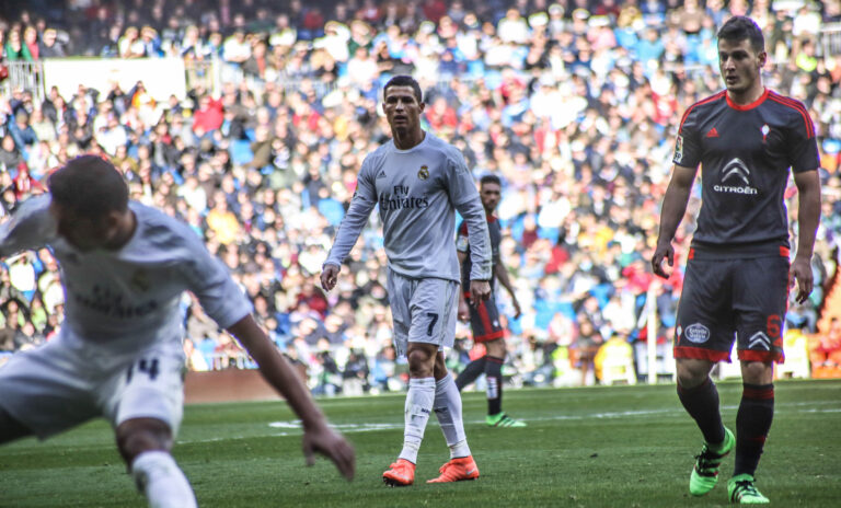Cristiano Ronaldo en match avec le Real Madrid
