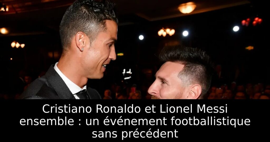 Cristiano Ronaldo et Lionel Messi ensemble : un événement footballistique sans précédent