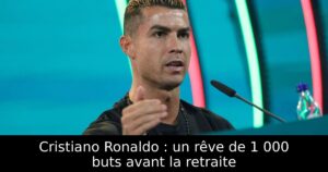 Cristiano Ronaldo : un rêve de 1 000 buts avant la retraite