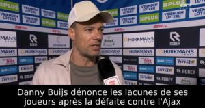 Danny Buijs dénonce les lacunes de ses joueurs après la défaite contre l&rsquo;Ajax