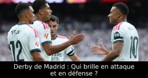 Derby de Madrid : Qui brille en attaque et en défense ?
