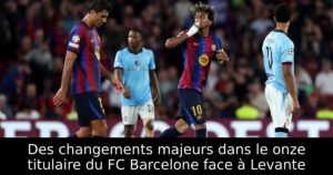 Des changements majeurs dans le onze titulaire du FC Barcelone face à Levante