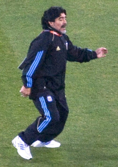 Diego Maradona en 2010