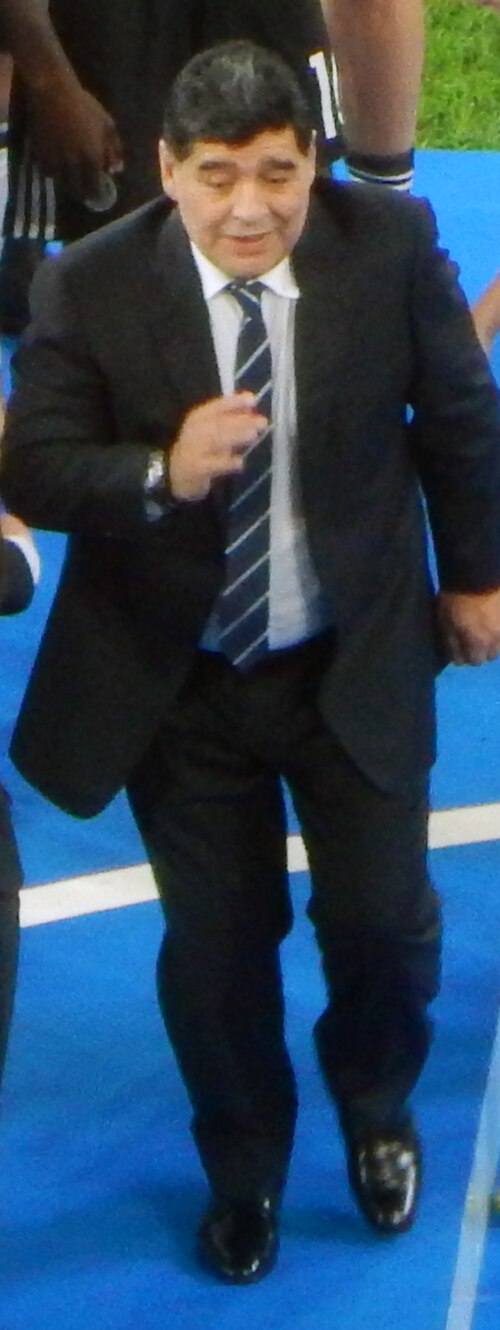 Diego Maradona à la Coupe des confédérations 2017