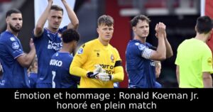 Émotion et hommage : Ronald Koeman Jr. honoré en plein match