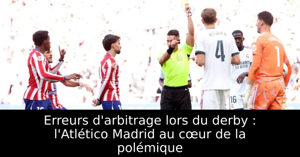 Erreurs d&rsquo;arbitrage lors du derby : l&rsquo;Atlético Madrid au cœur de la polémique