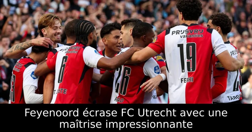 Feyenoord écrase FC Utrecht avec une maîtrise impressionnante