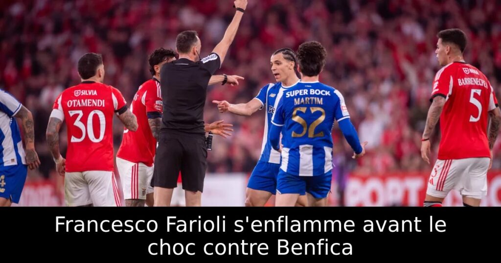 Francesco Farioli s&rsquo;enflamme avant le choc contre Benfica
