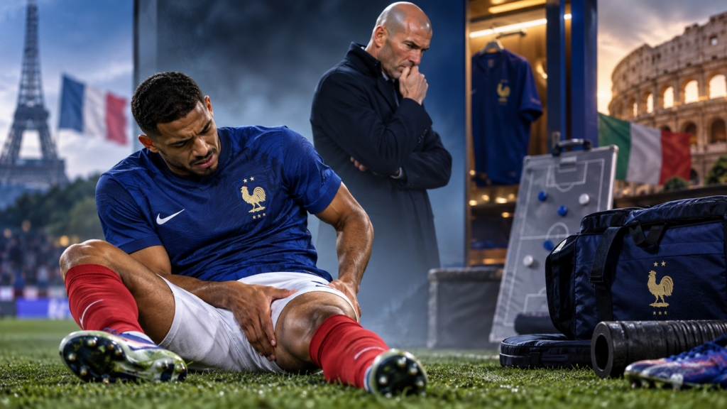 Équipe de France : Maxence Lacroix forfait, un coup dur pour Zidane avant l’Italie