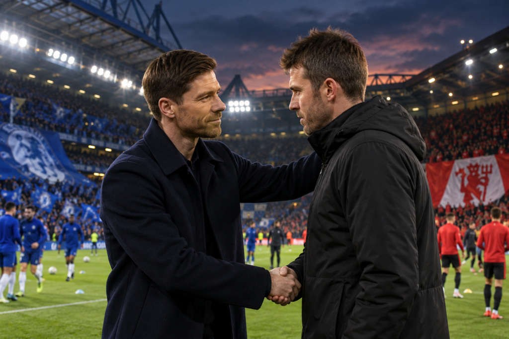Chelsea – Manchester United : Xabi Alonso soutient Michael Carrick, mais ne lui fera aucun cadeau