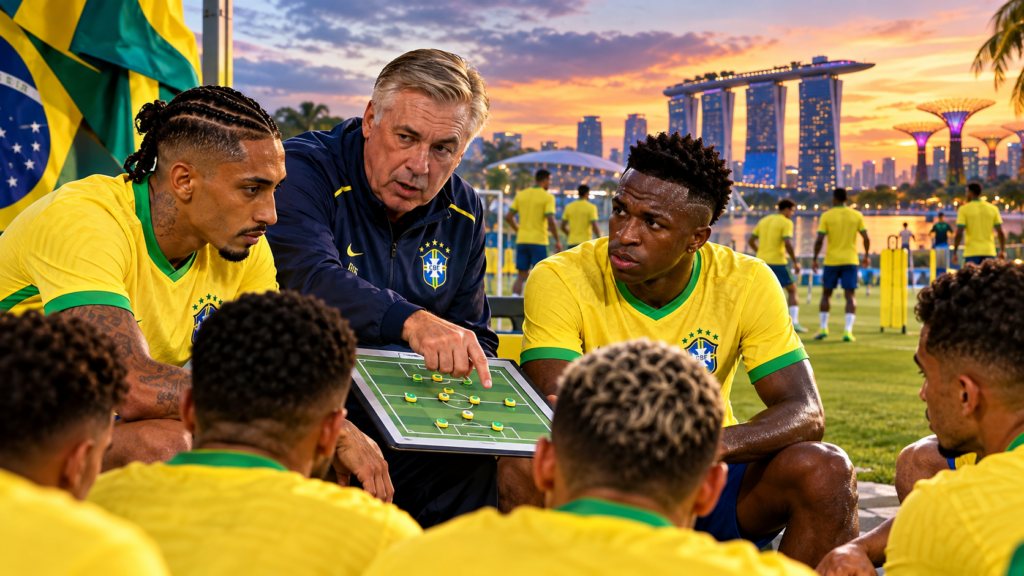 Brésil : Ancelotti convoque Raphinha et Vinicius Junior, cinq nouveaux visages dans la Seleção