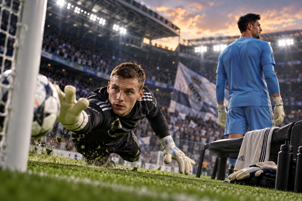 Real Madrid : pourquoi Andriy Lunin refuse de partir malgré la concurrence de Thibaut Courtois