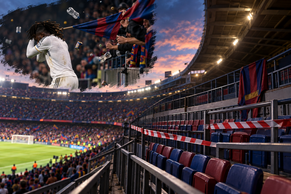 Real Madrid : après l&rsquo;incident avec Camavinga, le Barça ferme une tribune du Camp Nou