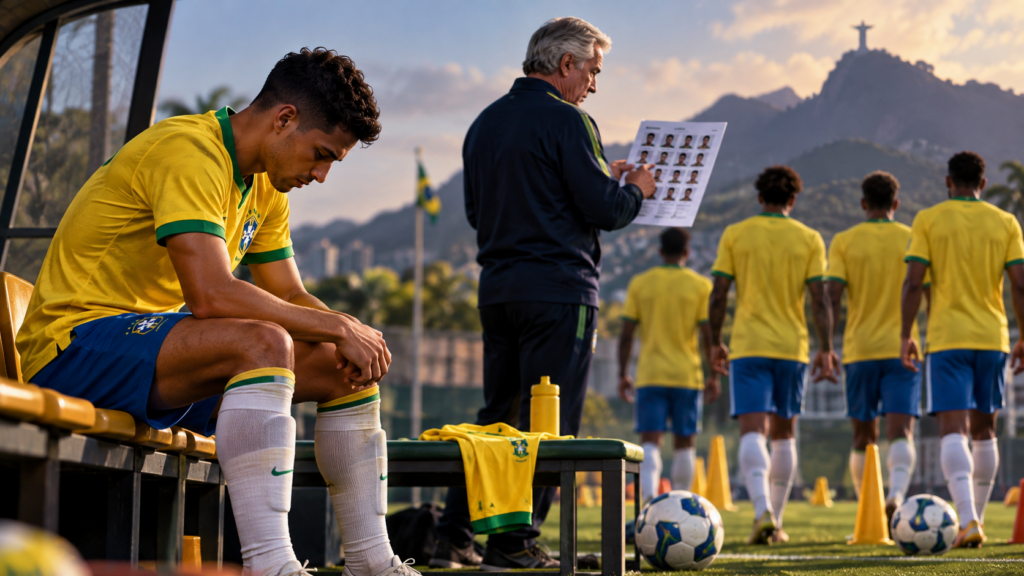 Brésil : Mauro Júnior écarté par Carlo Ancelotti malgré ses débuts réussis en sélection