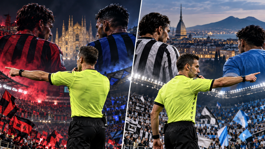 Serie A : Guida au sifflet du derby Milan-Inter, Sozza désigné pour Juventus-Naples