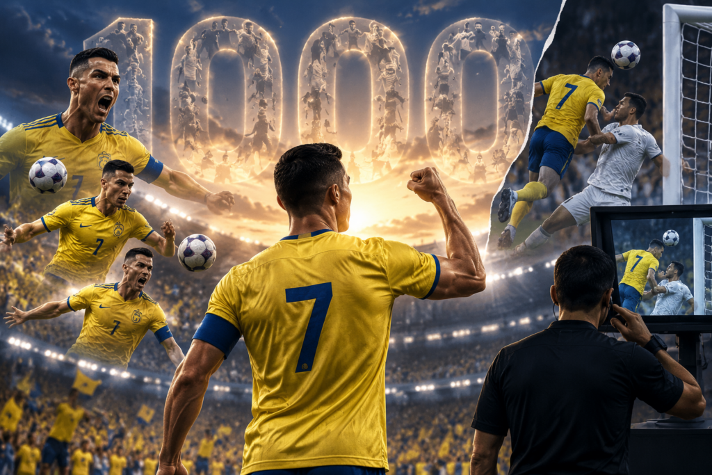 Cristiano Ronaldo se rapproche des 1 000 buts, mais un but litigieux entretient le débat
