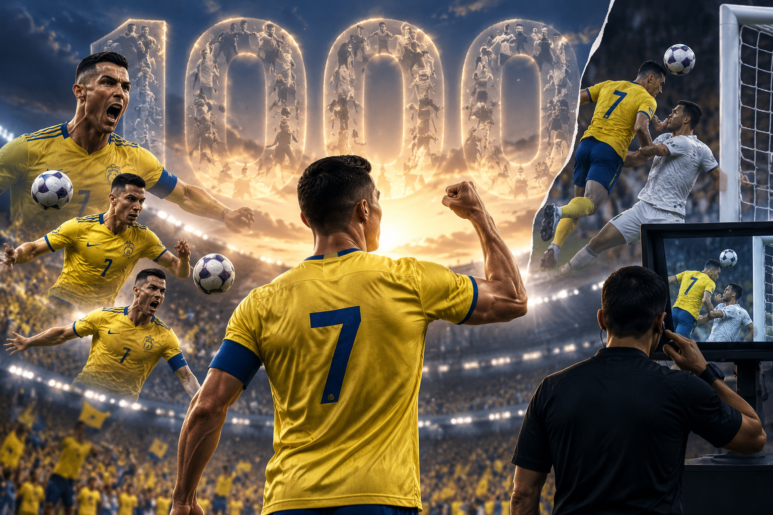 Photo: footiledefrance.fr Cristiano Ronaldo's Goal Count Disputed at 984 or 985