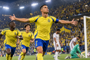 Al-Nassr – Al-Kholood (5-3) : Cristiano Ronaldo signe un triplé et sauve une défense en difficulté