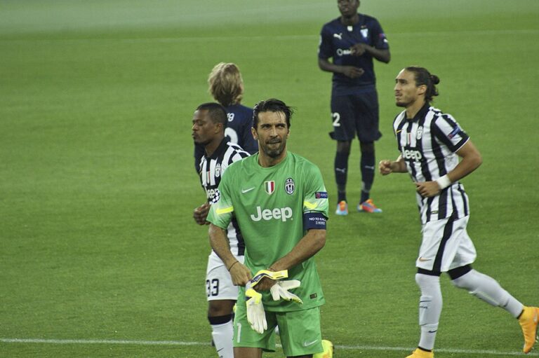 Gianluigi Buffon lors de Juventus–Malmö en 2014