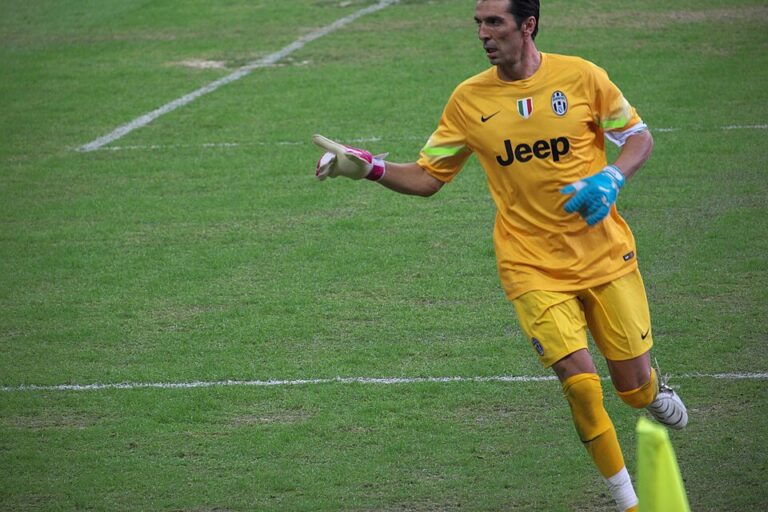 Gianluigi Buffon avec la Juventus à Singapour en 2014