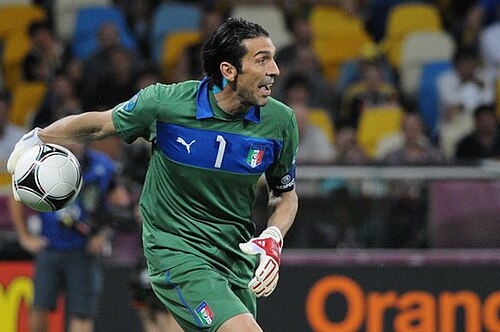 Gianluigi Buffon face à l’Angleterre à l’Euro 2012