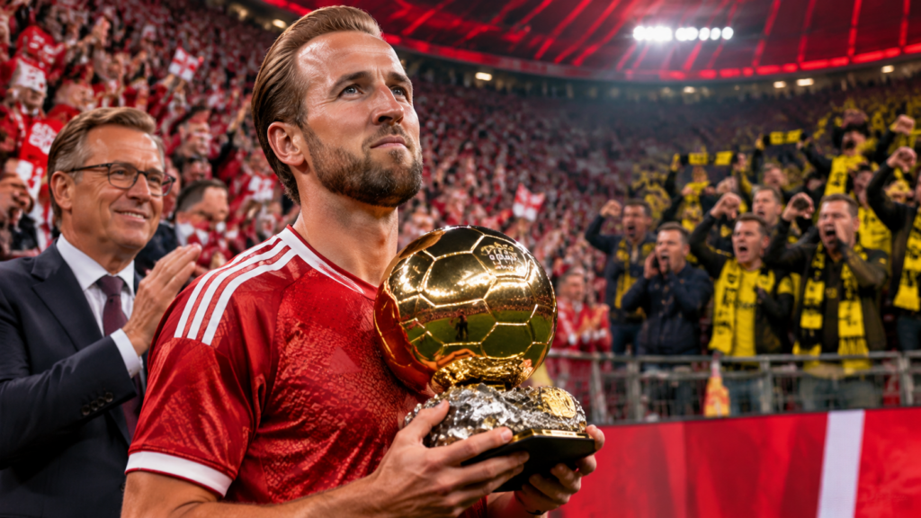 Harry Kane sifflé par Dortmund : le Bayern célèbre son Ballon d’Or, Dreesen répond avec ironie