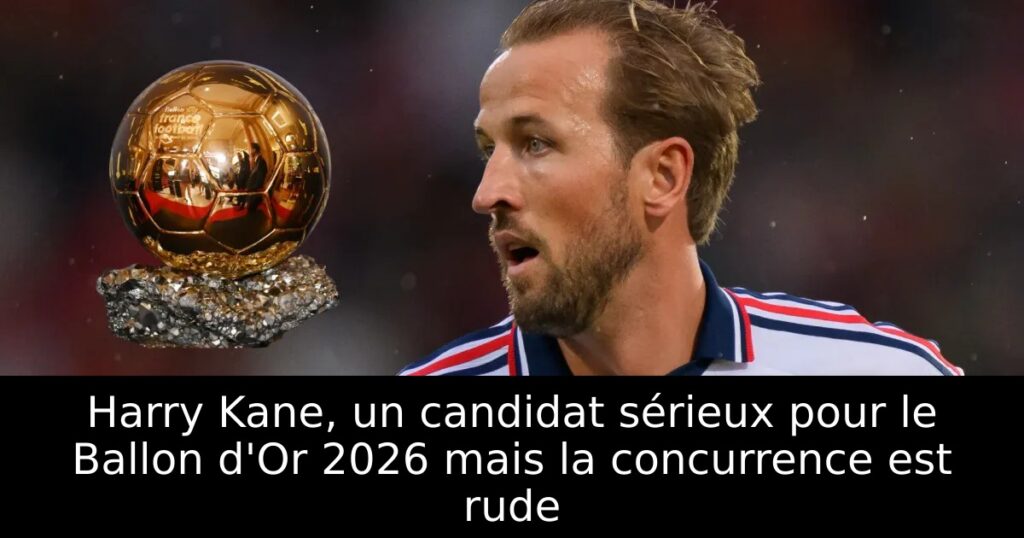Harry Kane, un candidat sérieux pour le Ballon d&rsquo;Or 2026 mais la concurrence est rude
