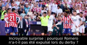Incroyable surprise : pourquoi Romero n&rsquo;a-t-il pas été expulsé lors du derby ?