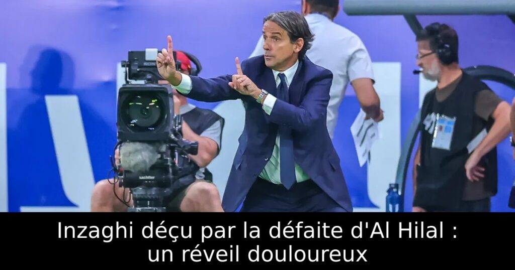 Inzaghi déçu par la défaite d&rsquo;Al Hilal : un réveil douloureux