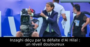 Inzaghi déçu par la défaite d&rsquo;Al Hilal : un réveil douloureux