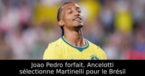 Joao Pedro forfait, Ancelotti sélectionne Martinelli pour le Brésil