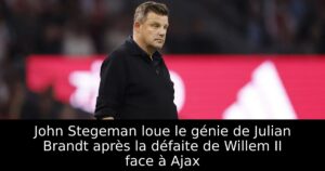 John Stegeman loue le génie de Julian Brandt après la défaite de Willem II face à Ajax