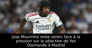 Jose Mourinho reste serein face à la pression sur la sélection de Yan Diomande à Madrid