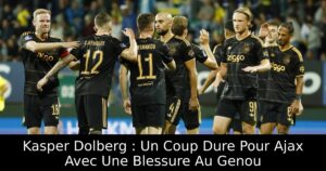 Kasper Dolberg : Un Coup Dure Pour Ajax Avec Une Blessure Au Genou