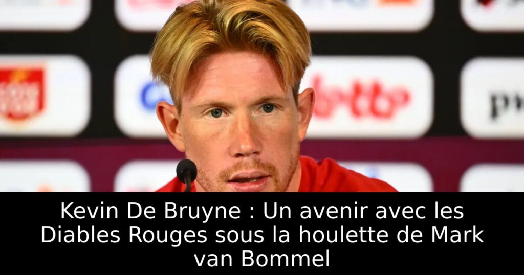 Kevin De Bruyne : Un avenir avec les Diables Rouges sous la houlette de Mark van Bommel