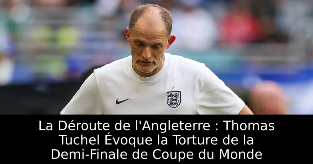 La Déroute de l&rsquo;Angleterre : Thomas Tuchel Évoque la Torture de la Demi-Finale de Coupe du Monde