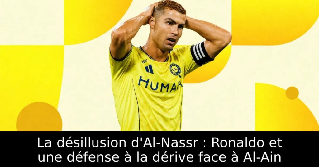 La désillusion d&rsquo;Al-Nassr : Ronaldo et une défense à la dérive face à Al-Ain